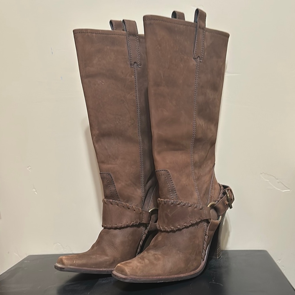 Steve Madden Brown Heeled Boots